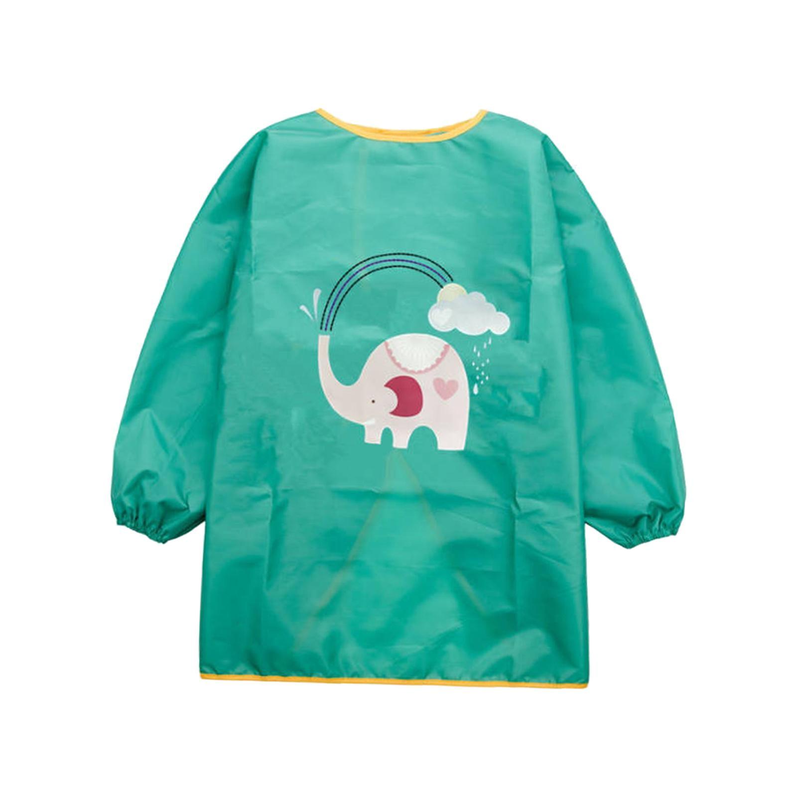 Magideal - Delantal De Arte Para Niños, Delantal De Pintura Para Niños De Manga Larga, Delantal De Pintura Lavable, Delantal De Arte Para Niños Para Alimentar Y L