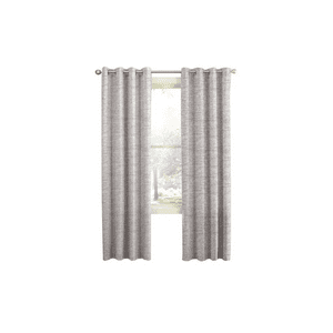 Genérico - Cortina Blackout 100% 2 Paños 140X220Cm Textura Lino Gris Claro