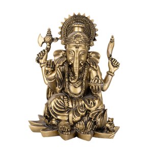 Magideal - Estatua Del Señor , Estatua , Decoración, Recuerdos, Regalos, Coleccionables, Escultura De Buda, Adorno Para Tienda, Mesa Del , Bronce 7Cmx7Cmx9.5Cm