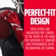 thumbnail image 5 of Guantes de receptor de fútbol Franklin Sports Shoktak Red Youth, 5 of 7