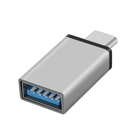 Adaptador OTG USB 3.0 A USB Tipo C Gris