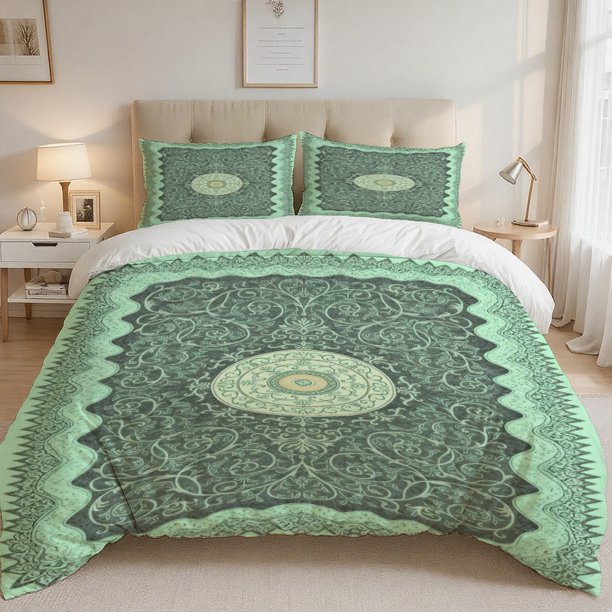 Vintage Carpet Print Bedding Set 100% Polyester Soft Skin-Friendly