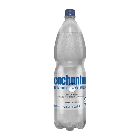 Agua Mineral Con Gas Botella, 1,6 L