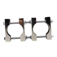 Bothyi - Kit De Montaje De Abrazadera De Mástil De Antena Doble Para Antenas Parabólicas, Postes De Bandera, Tv Y Radioaficionados