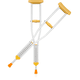 thumbnail image 1 of 2 Baston Muletas Axilares Ajustables Ortopédica Aluminio, 1 of 6