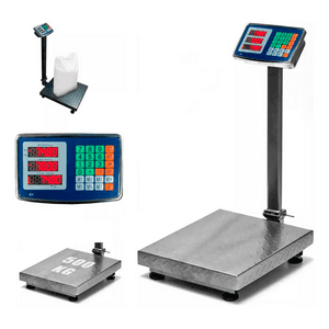 Aspor - Balanza Industrial Pesa Digital 500 Kg Recargable Con Brazo