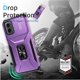 thumbnail image 4 of Funda Armada para Motorola Moto G 5G 2024 con Tapa Deslizante y Soporte Magnético Giratorio Morado, 4 of 5
