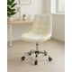 thumbnail image 2 of Silla De Escritorio Ergonómica Tapizada En Terciopelo Premium Modelo Oficina Roma - Beige, 2 of 3