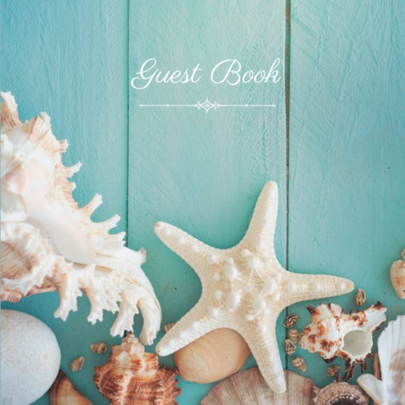 Libro de Visitas Nautica Blue Tema Costero Oceánico