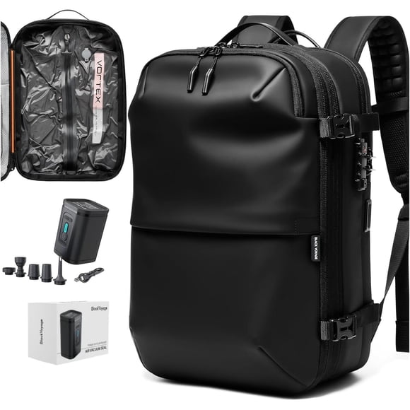 Mochila BlackVoyage Vortex 60L Viaje Compresión Vacío Impermeable