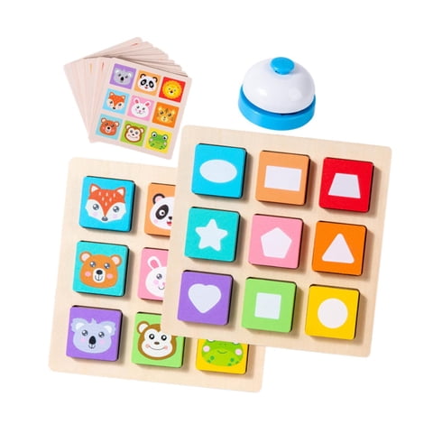 Bothyi - Juguete De Juego De Mesa A Juego De Colores Con Forma De Rompecabezas De Madera Para Niños Y Niñas