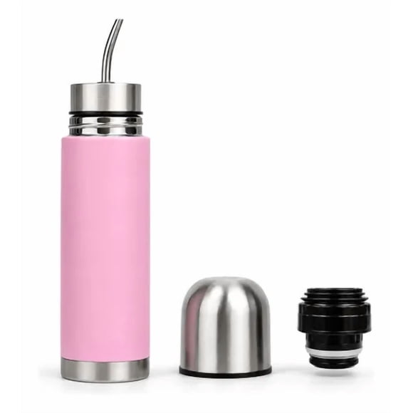 Termo Mate Acero Inoxidable 2en1 Botella Termica Tawo 750 Ml Rosa