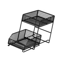 Magideal - Organizador Debajo Del Mostrador, Contenedor De Almacenamiento Para Armario Extraíble, Organizador De Armario Extraíble De 2 Niveles Para Encimera De S