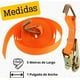 thumbnail image 3 of Pack X4 Eslinga 800 Kg Izaje Amarras Ratchet Trinquete 5 M Naranja, 3 of 3