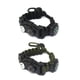 thumbnail image 2 of Pulseras de paracord de emergencia | Juego de 2 | El equipo táctico de supervivencia definitivo | Encendedor de pedernal, silbato y brújula | El mejor kit de supervivencia para acampar, pescar y más, 2 of 8