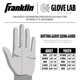 thumbnail image 5 of Guantes de bateo de béisbol Franklin Sports MLB CFX Pro Gris/Rojo, 5 of 7