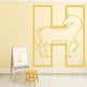 thumbnail image 2 of Decomural H Horse Alphabet Childrens Nursery WS-34458, 2 of 2
