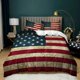thumbnail image 1 of National Flag Duvet Cover Set Size Creative American Flag Bedding Set For Teens Adults Microfiber Quilt Cover Bed Sheets, 1 of 5