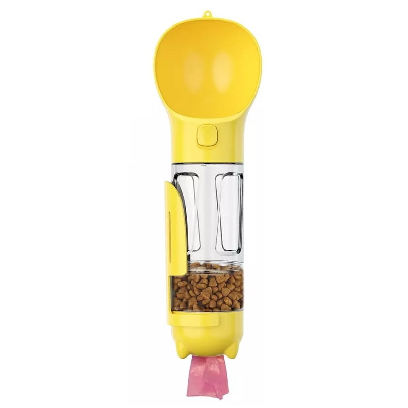 Winpet - Botella 3×1, Bebedero Portátil De Agua +comida Y Bolsas Desechos Para Perros