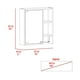 thumbnail image 3 of Botiquin De Baño 1 Puerta 52,2x47,2x14,6 Cm Café Claro, 3 of 3