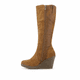 thumbnail image 2 of Bota Chalada Mujer Wedge-40 Camel Casual, 2 of 6
