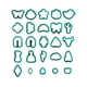 thumbnail image 5 of 25 Piezas De Aretes Cortadores De Arcilla Polimérica, Joyería Hecha A Mano, Herramientas De Arcilla Verde, 5 of 5