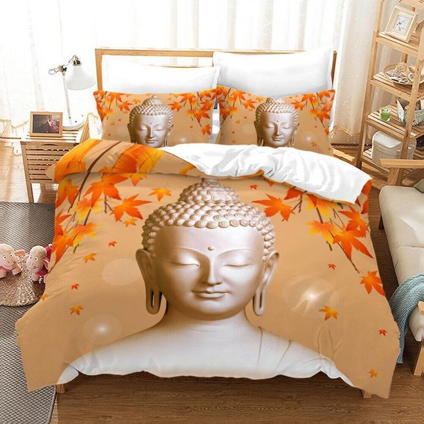 Sakyamuni Buddha Series Digital Print Quilt Duvet Cover Set Home Textiles3-Piece Bedding Set