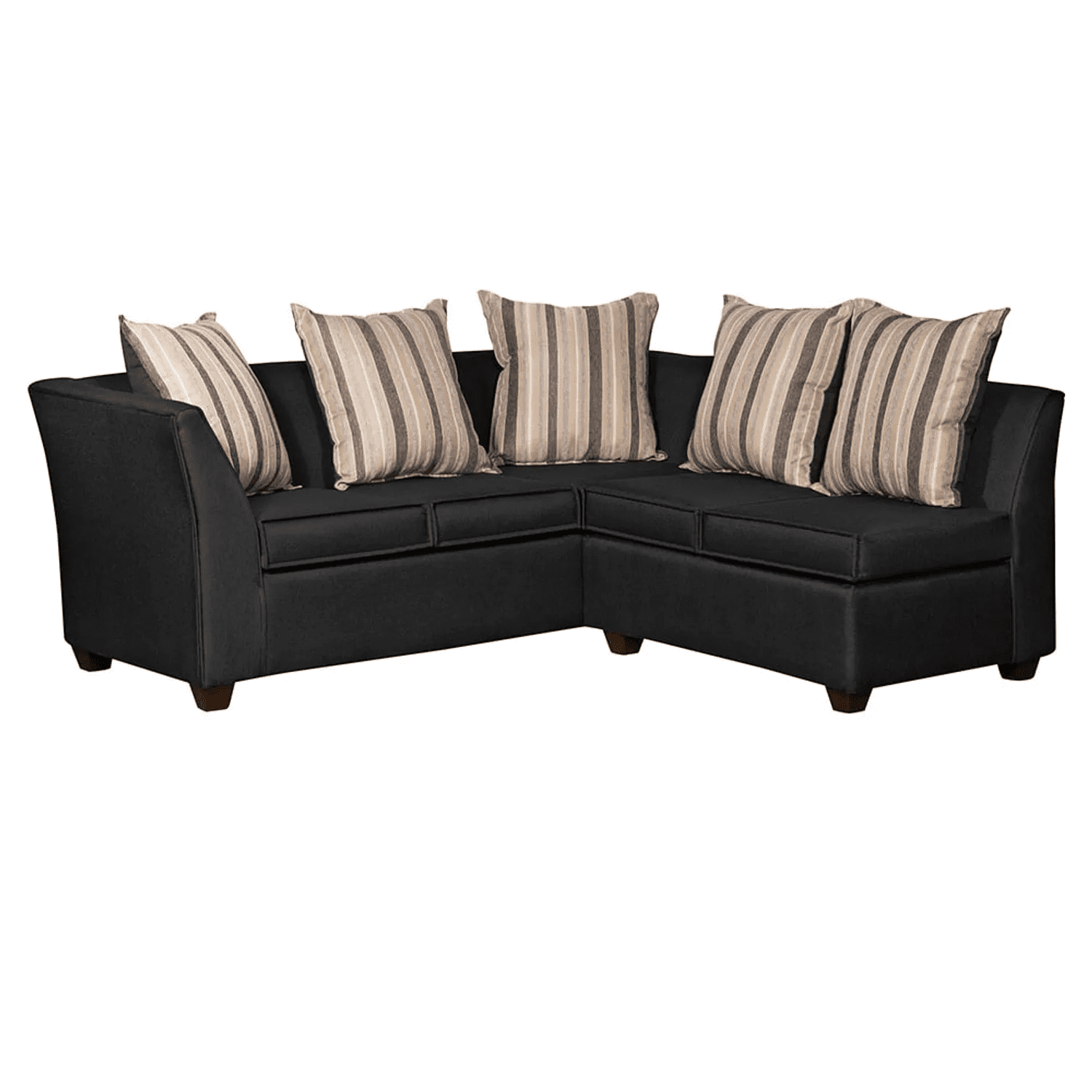 Ruzam Mobel - Seccional Divean 5 Cuerpos Negro Lino