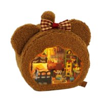 Bothyi - Casa De Muñecas En Miniatura De Madera, Kits De Bricolaje, Mini Kits De Casa Para Adultos, Niños, Niños, Oso
