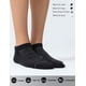 thumbnail image 3 of Calcetines para correr CelerSport para hombre, paquete de 6, color negro y gris, 3 of 6