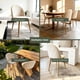 thumbnail image 5 of Silla Comedor Moderna Acolchada Metal Sora Venhoouse Lino Beige, 5 of 8