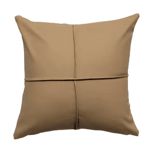 Genérico - Pack 6 Fundas De Cojines Almohada Eco-Cuero Impermeable 43 Cm Color Café