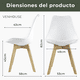 thumbnail image 5 of Pack 6 sillas para comedor tulip blancas, 5 of 8