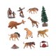 thumbnail image 3 of 12 Piezas Mini Modelo De Animal Prehistórico Regalo De Vacaciones Figuras De Animales Antiguos Estilo A, 3 of 5