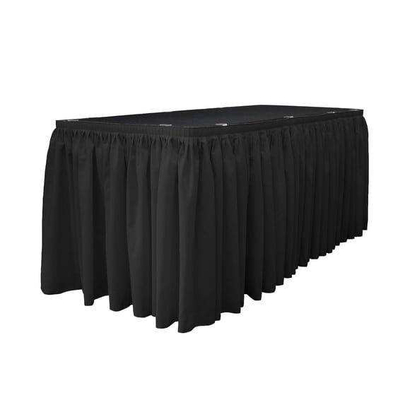 Popelín de lino y poliéster Table Skirt LA para mesas rectangulares