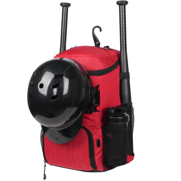 Bolso Deportivo GRANDUP para Equipamiento de Béisbol Rojo 50x34x22 cm