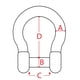 thumbnail image 5 of Shackle Extreme Max BoatTector de acero inoxidable 3/8, paquete de 2 unidades, 5 of 5