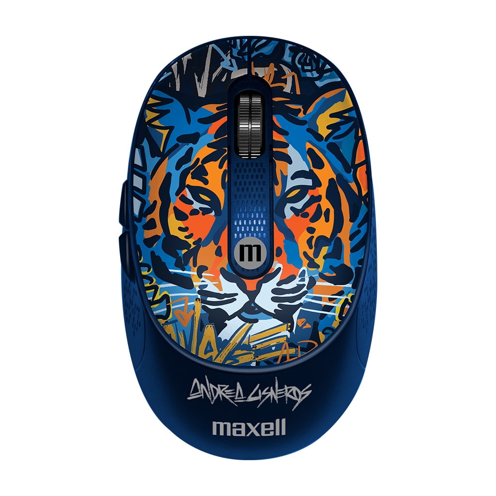 Mouse Inalámbrico Maxell Diseño Wild 4000dpi Usb/usb-c Tigre