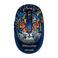 Mouse Inalámbrico Maxell Diseño Wild 4000Dpi Usb/Usb-C Tigre
