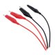 thumbnail image 1 of Juego De 4 Cables De Clip De Abrazadera De Cola Esta?ados 16 # Línea 120 Mm Juego De Cables Negros Y Rojos, 1 of 5