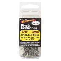 Rivets Arrow Fastener, Acero Inoxidable, 3,2 Mm X 3,2 Mm, Paquete De 25