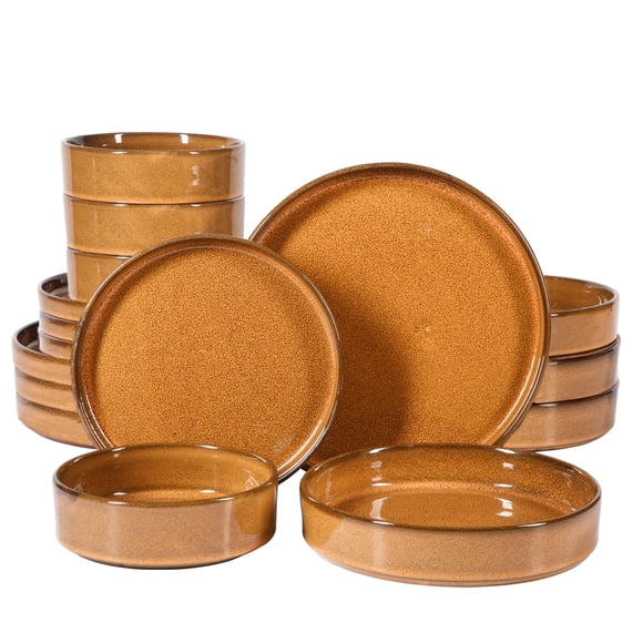 Juego de vajilla Bloomhouse Santorini Mist Terracotta 16 piezas