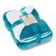 thumbnail image 1 of Manta Genteele Sherpa Super Soft de 150 x 180 cm, color verde azulado y blanco, 1 of 6