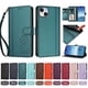 thumbnail image 4 of Funda Cartera Trébol para iPhone 15 Plus con Ranuras Tarjetas y Carga Inalámbrica Verde oscuro, 4 of 6