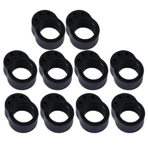 Genérico - Tope De Manija De Puerta Reutilizable, Tope De Manija De Puerta Para Cocina, Hogar, Color Negro, 10 Uds.