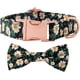 thumbnail image 1 of Collar De Pajarita Para Perro, Con Diseño Floral, Ajustable Y Suave Para Gatos Pequeños, Medianos Y Grandes. Bonitos Estampados De Margaritas, Cómodo Collar De Algodón Con Hebilla De Metal, Regalo Dur, 1 of 6