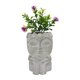 thumbnail image 1 of Planta artificial con macetero de cara de cemento, 1 of 4