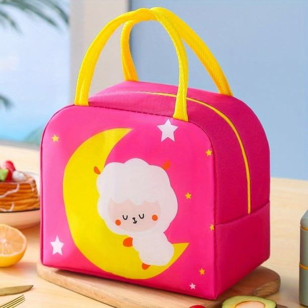 Cute Cartoon Insulated Lunch Bag - Perfect for Kids' School Lunches!