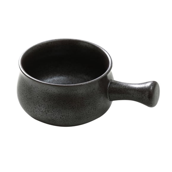 Salsera Yanco DB-4030, cerámica esmaltada negra mate, 60 ml x 48