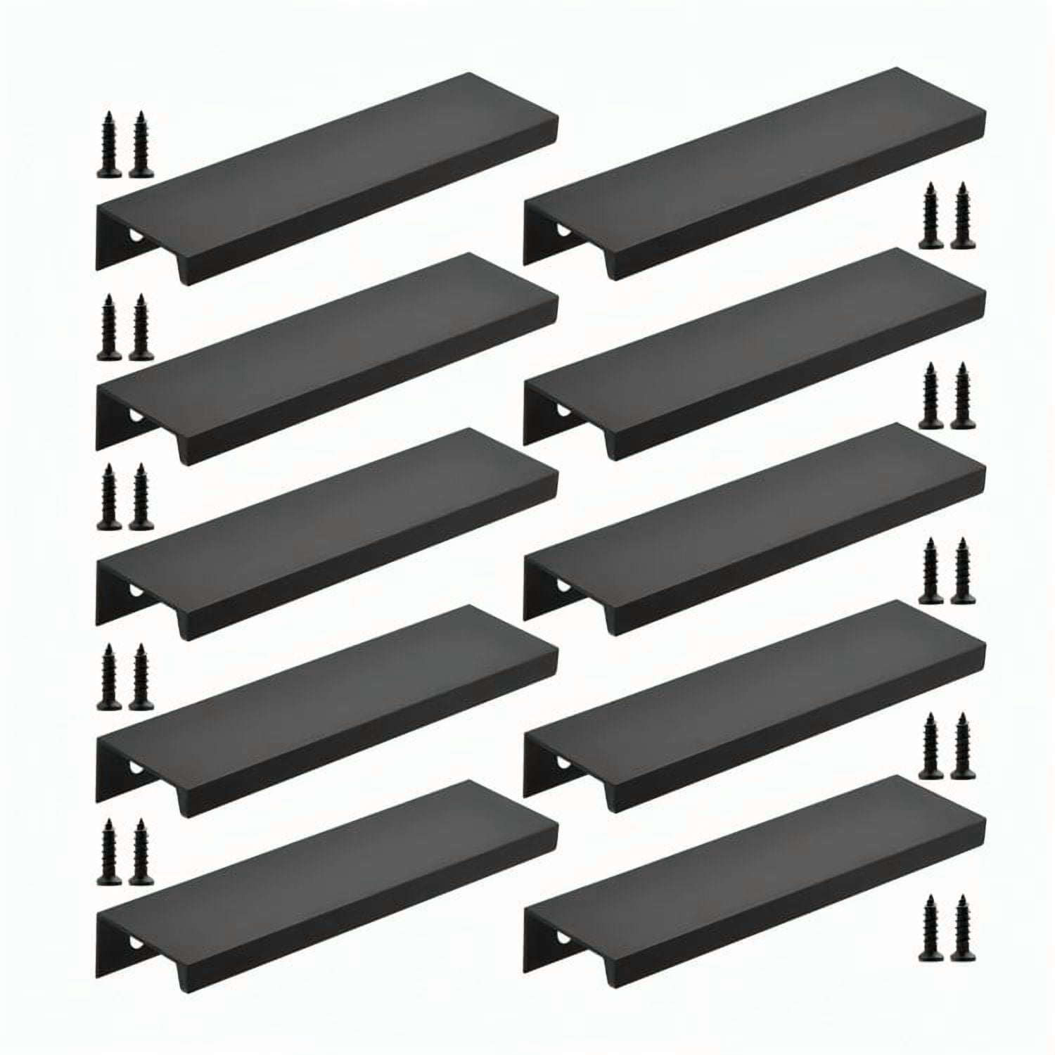 Genérico - Tiradores Manilla Negro, Tirador Mueble Puerta 15cm 10 Unid